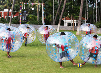 Land Zorbing at Celebrity Resorts in Chennai